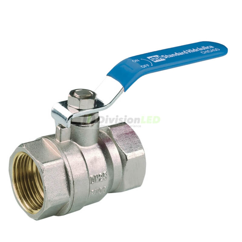 Standard Hidráulica 34503 válvula esfera Chicago diámetro 1" H-H palanca azul