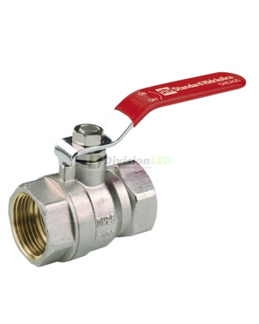Standard Hidráulica 34783 válvula esfera Chicago diámetro 1" H-H palanca roja