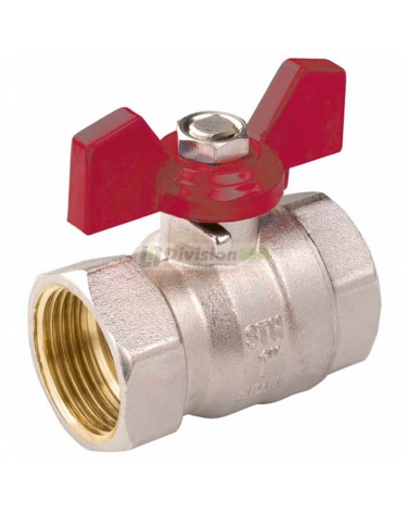 Standard Hidráulica 34790 válvula esfera Chicago diámetro 3/8" H-H mariposa roja