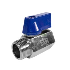 Standard Hidráulica 35537 válvula mini esfera roscar Boston diámetro 1/2" M-H maneta azul