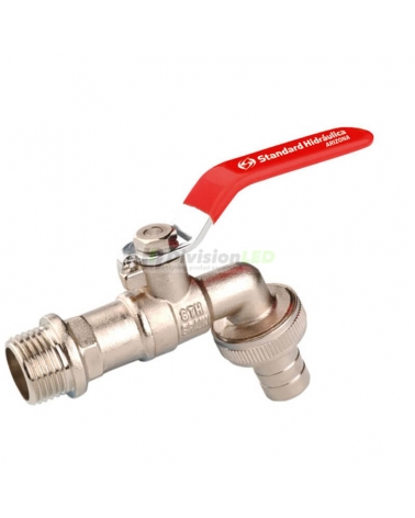 Standard Hidráulica 35017 grifo curvo Arizona diámetro 3/4" 1" 20mm palanca roja