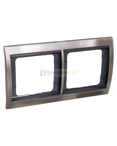 NIESSEN OLAS 8472.1 AL Marco 2 elementos Acero Pulido