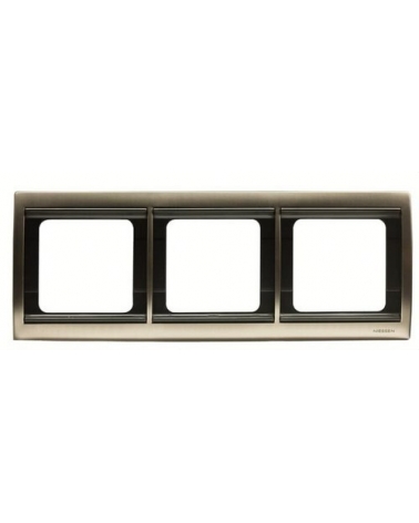 NIESSEN OLAS 8473.1 AL Marco 3 elementos Acero Pulido