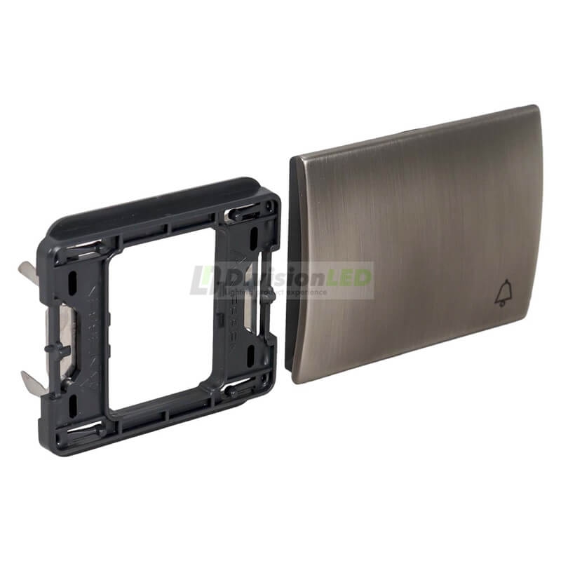 NIESSEN OLAS 8404 AL Tecla pulsador símbolo timbre Acero Pulido