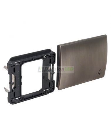 NIESSEN OLAS 8404 AL Tecla pulsador símbolo timbre Acero Pulido