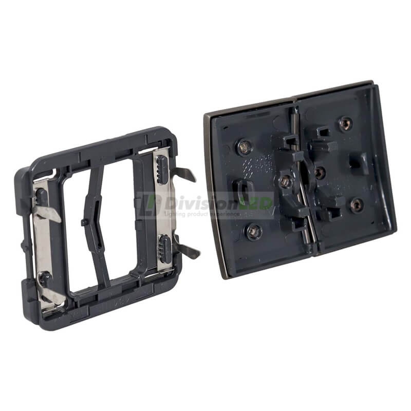 NIESSEN OLAS 8411 AL Tecla doble Acero Pulido