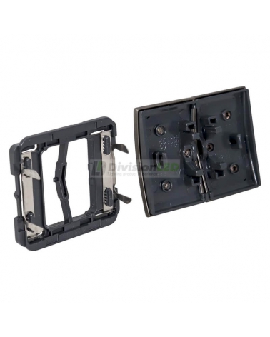 NIESSEN OLAS 8411 AL Tecla doble Acero Pulido