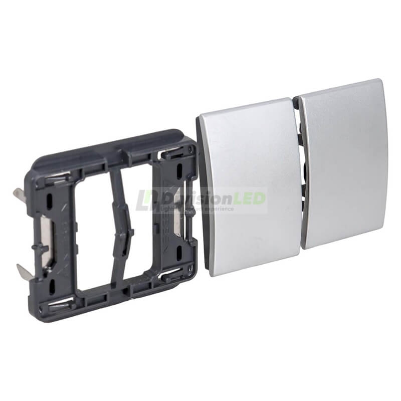 NIESSEN OLAS 8411 TT Tecla doble Titanio