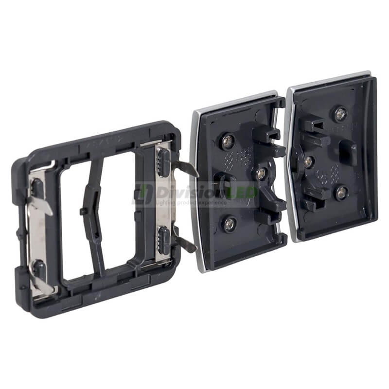 NIESSEN OLAS 8411 TT Tecla doble Titanio