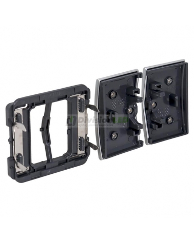 NIESSEN OLAS 8411 TT Tecla doble Titanio