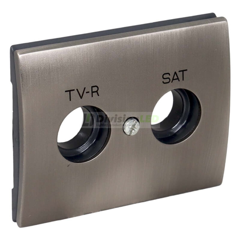 NIESSEN OLAS 8450.1 AL Tapa toma TV-R/SAT Acero Pulido
