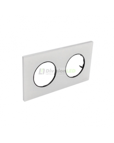 NIESSEN SKYMOON 8672 CB Marco 2 elementos Cristal Blanco