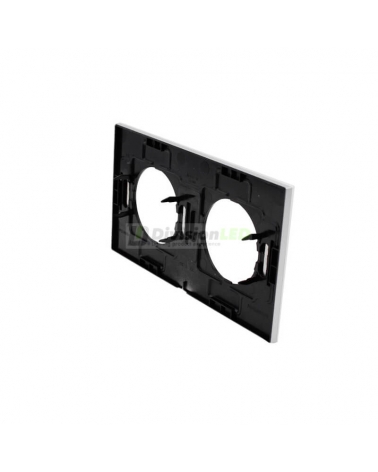 NIESSEN SKYMOON 8672 CB Marco 2 elementos Cristal Blanco