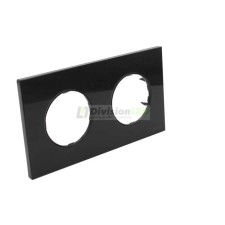 NIESSEN SKYMOON 8672 CN Marco 2 elementos Cristal Negro