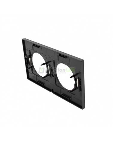 NIESSEN SKYMOON 8672 CN Marco 2 elementos Cristal Negro