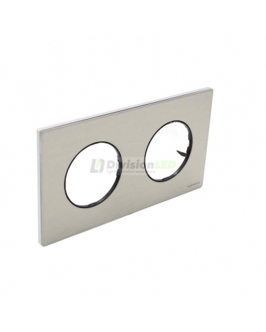 NIESSEN SKYMOON 8672 OX Marco 2 elementos Acero Inoxidable