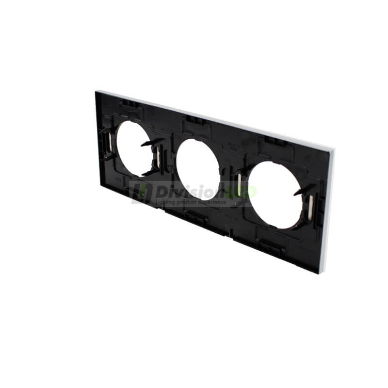 NIESSEN SKYMOON 8673 CB Marco 3 elementos Cristal Blanco