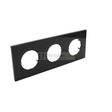 NIESSEN SKYMOON 8673 CN Marco 3 elementos Cristal Negro