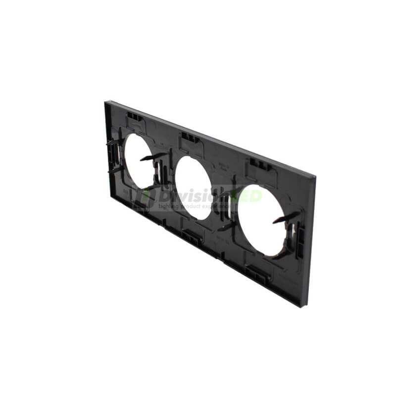 NIESSEN SKYMOON 8673 CN Marco 3 elementos Cristal Negro