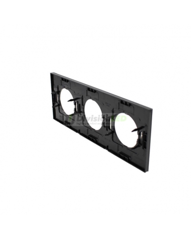 NIESSEN SKYMOON 8673 CN Marco 3 elementos Cristal Negro