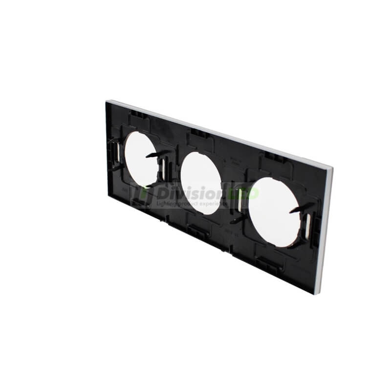 NIESSEN SKYMOON 8673 OX Marco 3 elementos Acero Inoxidable