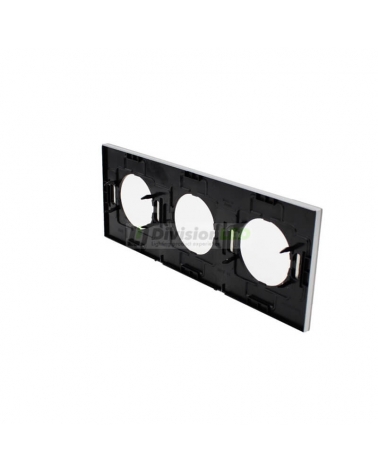 NIESSEN SKYMOON 8673 OX Marco 3 elementos Acero Inoxidable