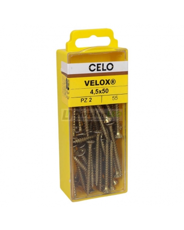 APOLO CELO 4B4550VLOX Tornillo VELOX 4,5x50 avellanado bicromatado 55 uds