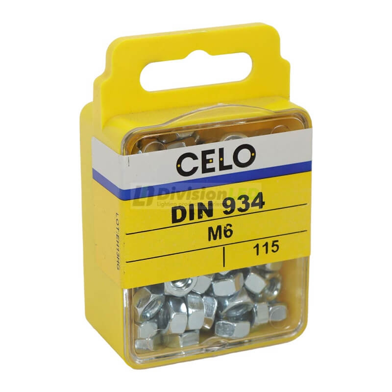 APOLO CELO 46934 Tuerca hexagonal DIN 934 M6 zincado 115 uds