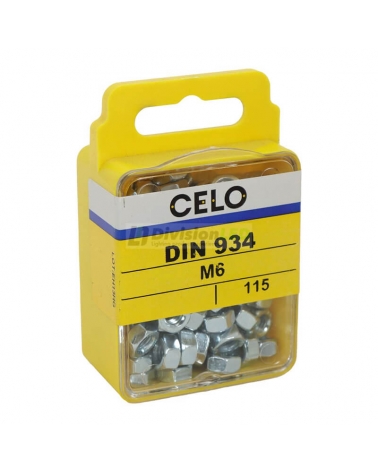 APOLO CELO 46934 Tuerca hexagonal DIN 934 M6 zincado 115 uds