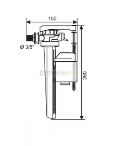 CABEL 10721365 Grifo flotador Servo válvula lateral
