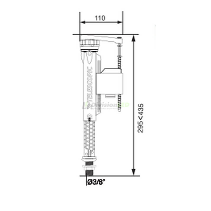 CABEL 10721366 Grifo flotador Servo válvula inferior