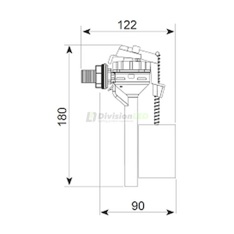 CABEL 10721367 Grifo flotador ultracompacto Servo válvula lateral