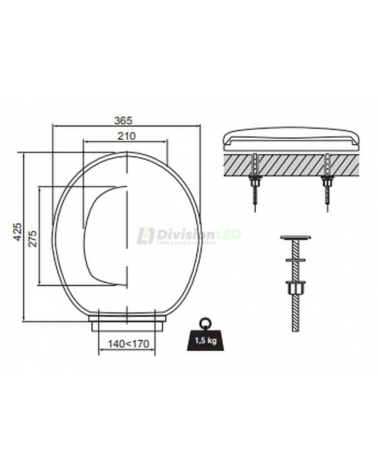 CABEL 20721360 tapa WC con caída amortiguada