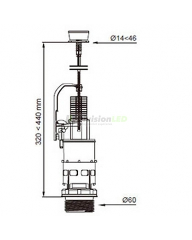 CABEL 10722984 Mecanismo WC universal