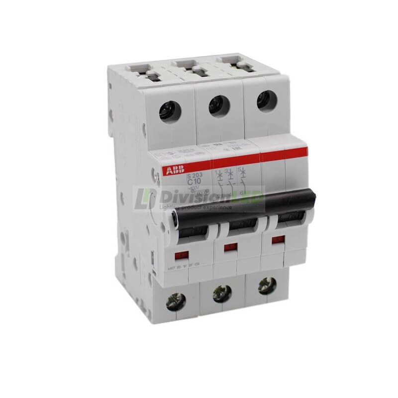 ABB S203-C10 Interruptor magnetotérmico 3P 10A C 6kA 2CDS253001R0104