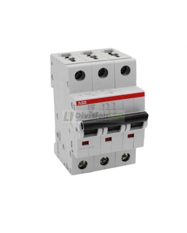 ABB S203-C10 Interruptor magnetotérmico 3P 10A C 6kA 2CDS253001R0104
