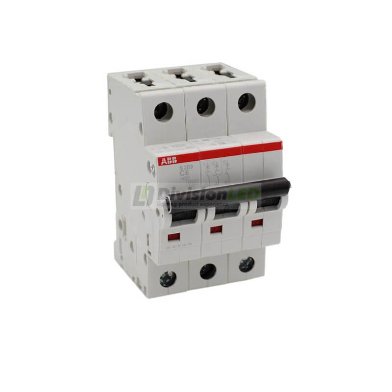 ABB S203-C6 Interruptor magnetotérmico 3P 6A C 6kA 2CDS253001R0064