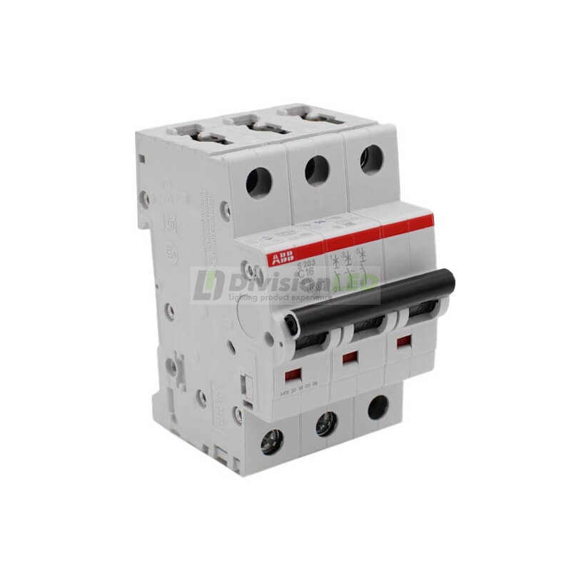 ABB S203-C16 Interruptor magnetotérmico 3P 16A C 6kA 2CDS253001R0164