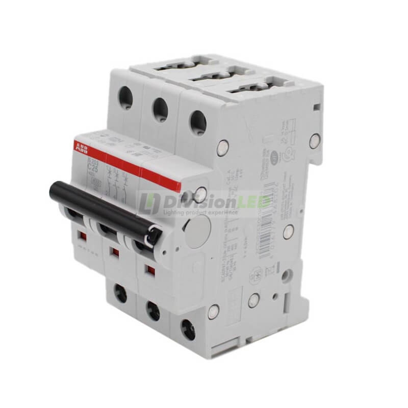 ABB S203-C25 Interruptor magnetotérmico 3P 25A C 6kA 2CDS253001R0254