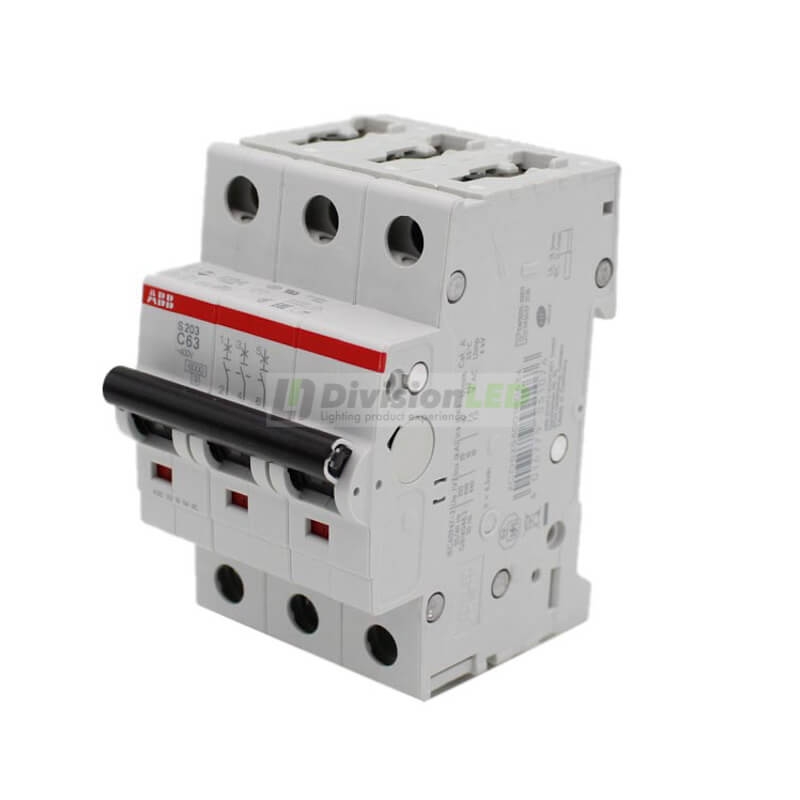 ABB S203-C63 Interruptor magnetotérmico 3P 63A C 6kA 2CDS253001R0634