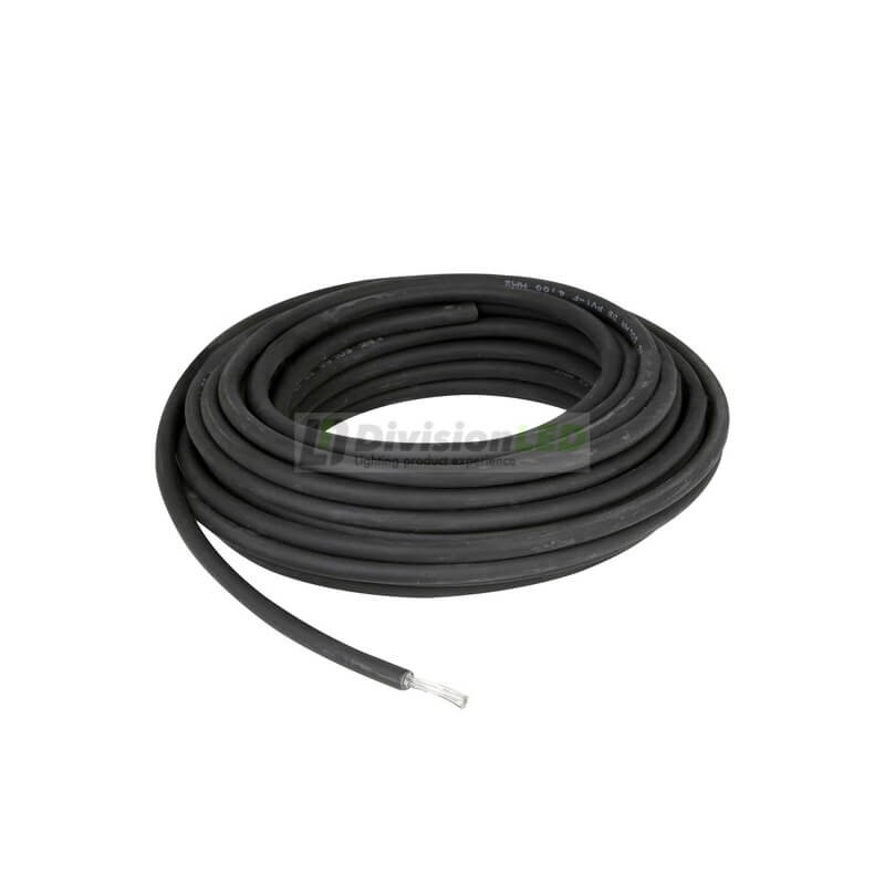 Cable solar de 10mm negro