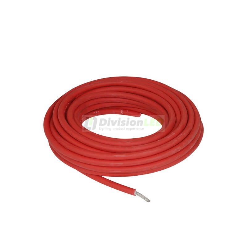 Cable solar de 10mm rojo ¡EN OFERTA! - DivisionLED