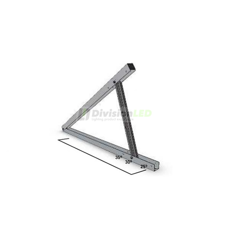 Kit estructura inclinada para 5 paneles