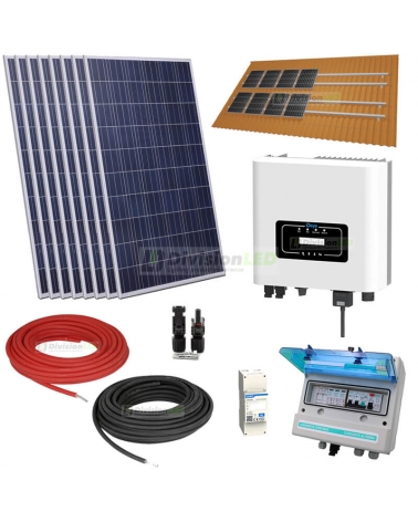 Kit Solar Autoconsumo monofásico 3.6kW DEYE con cuadro de protección