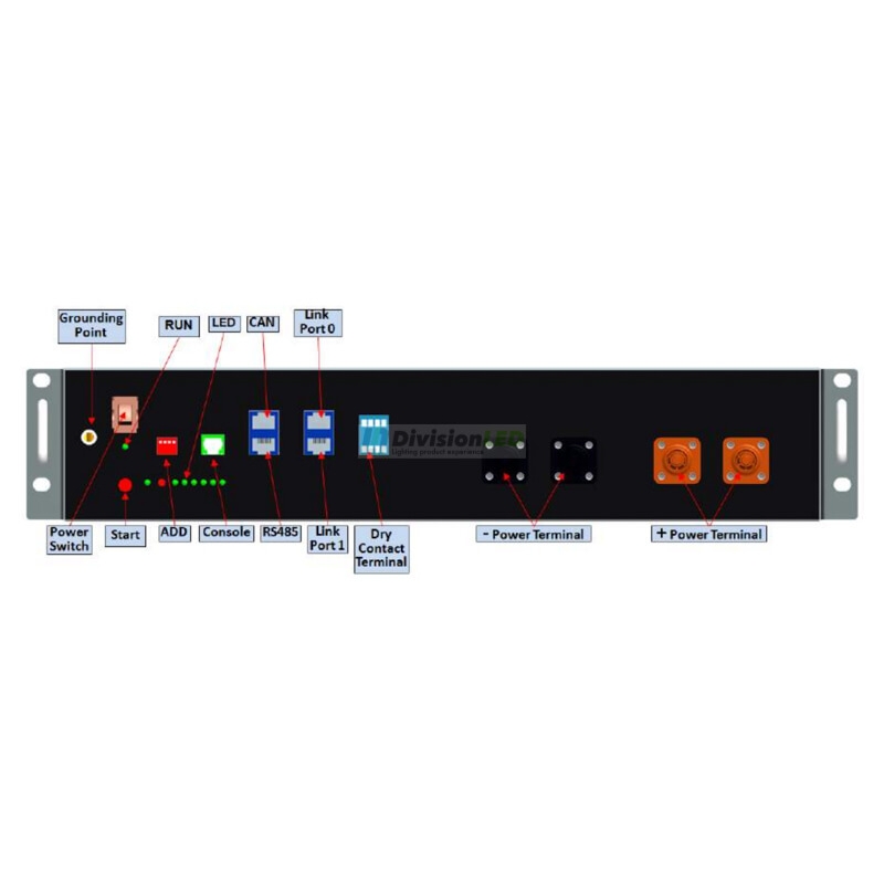 Pylontech US2000B-PLUS Pack 4 Baterías de litio 2400WH 48V