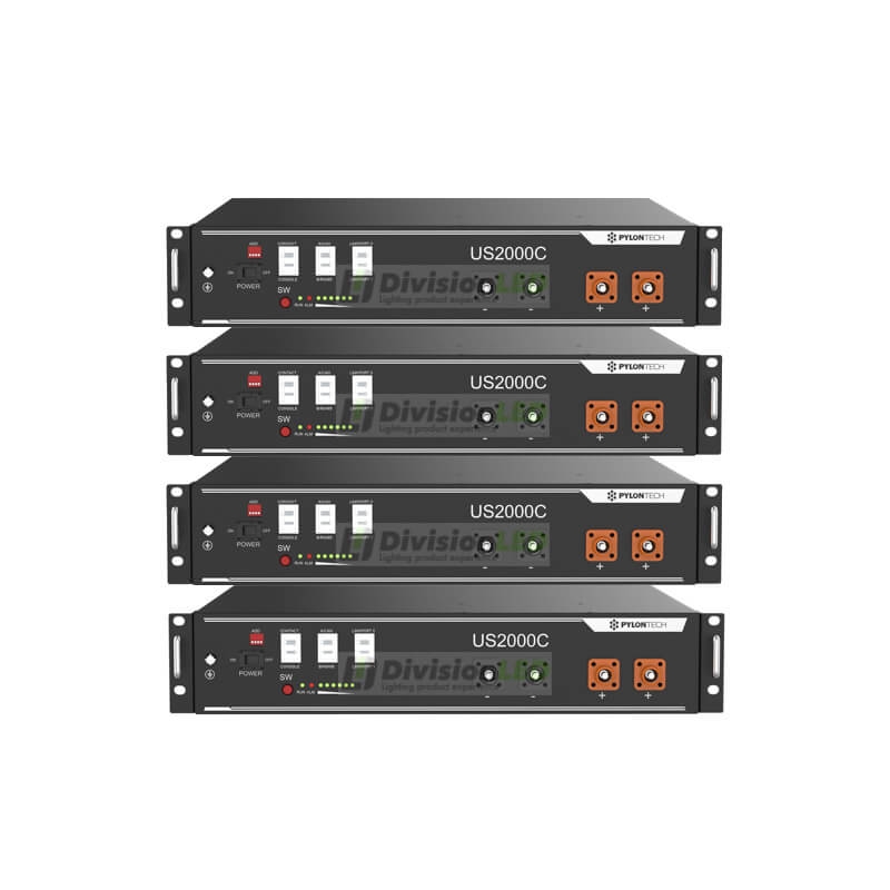 Pylontech US2000B-PLUS Pack 4 Baterías de litio 2400WH 48V