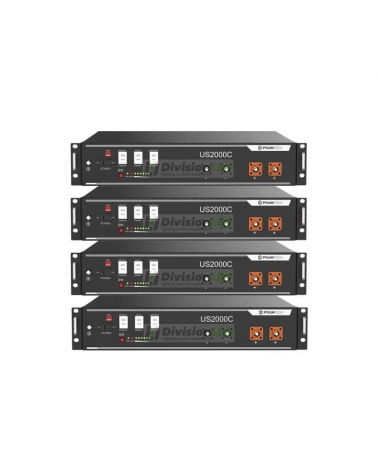 Pylontech US2000B-PLUS Pack 4 Baterías de litio 2400WH 48V más Rack 19"