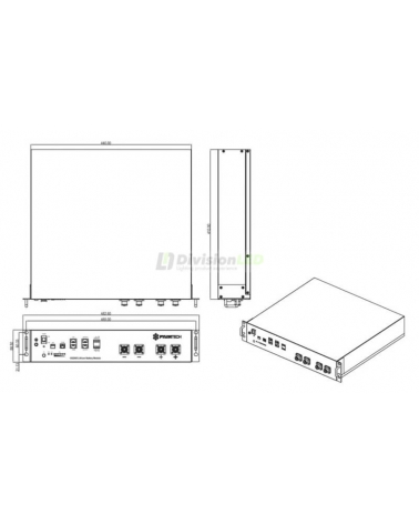 Pylontech US3000C Pack 4 Baterías de litio 3550WH 48V