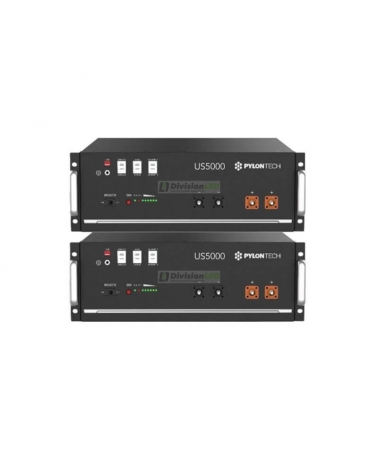 Pylontech US5000 Pack 2 Baterías de litio 4800WH 48V