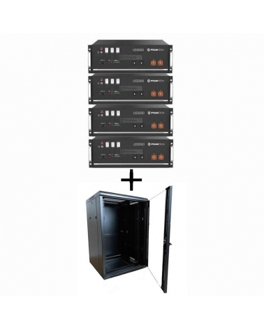 Pylontech US5000 Pack 4 Baterías de litio 4800WH 48V más Rack 19"